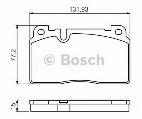 BOSCH stabdžių trinkelių rinkinys "Audi Q5" (8rb) 0986494702 8R0698151L