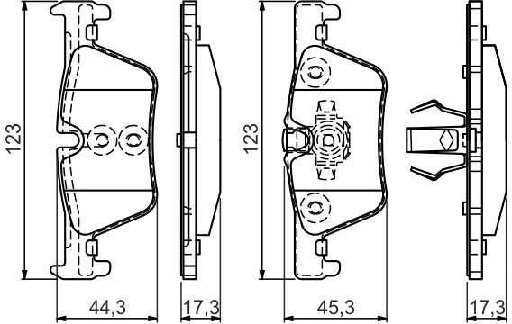 Bosch Stabdžių Trinkelių Rinkinys BMW 1 116d 118d 120d 320d 420d 34 35 34216763451