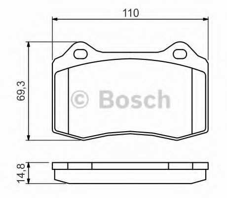 Bosch Stabdžių Trinkelių Rinkinys Citroen DS3 Peugeot 208 Jaguar XK 8 4.0 4.2 R 4231 12 422 12 421 12 420 12