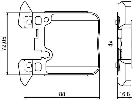 Bosch Stabdžių Trinkelių Rinkinys Diskinis Stabdys BMW M3 M4 M2 34216763441 34216763442