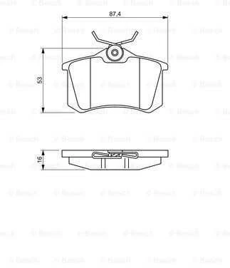 Bosch Stabdžių trinkelių rinkinys diskinis stabdys AUDI A4 A6 RENAULT Megane Scenic SEAT Exeo VW Golf Passat Bora 31256783000 31256783001 31256783002 31256783003 31256783004 31256783005
