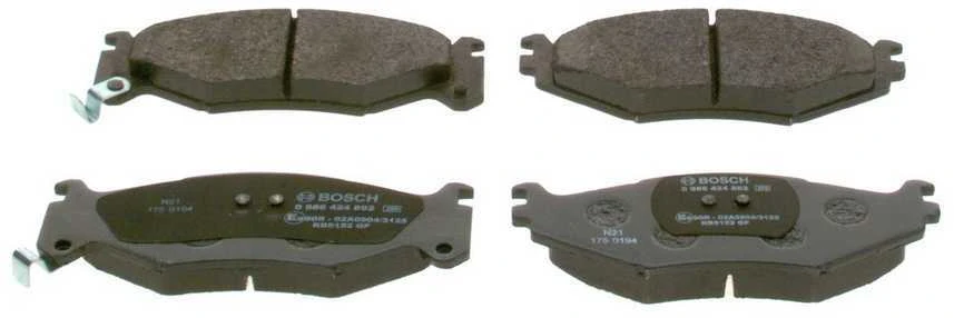 BOSCH stabdžių trinkelių rinkinys, diskinis stabdys 0986424892 04423812