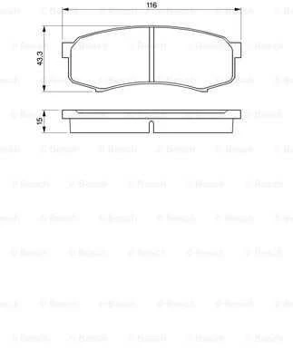 Bosch Stabdžių Trinkelių Rinkinys Diskinis Stabdys LEXUS GX MITSUBISHI Pajero TOYOTA Land Cruiser Prado 04465 04466 04467 04468