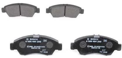 BOSCH stabdžių trinkelių rinkinys, diskinis stabdys 0986494299 06450-SAA-G00
