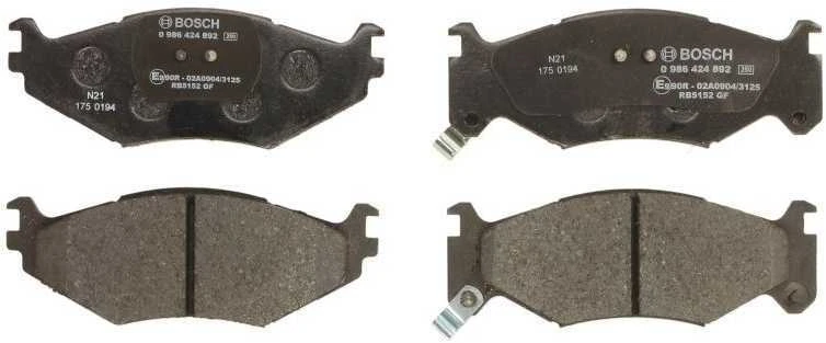 BOSCH stabdžių trinkelių rinkinys, diskinis stabdys 0986424892 04423812