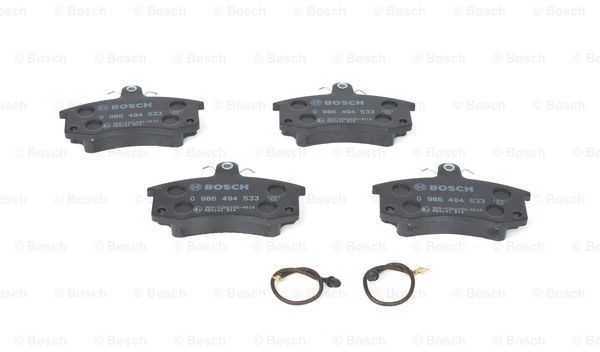 BOSCH stabdžių trinkelių rinkinys, diskinis stabdys 0986494533 410805PA0A