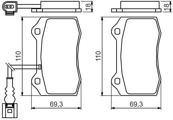 Bosch Stabdžių Trinkelių Rinkinys Diskinis Stabdys Seat Toledo Leon Volvo V70 S60 1M2 1M1 285 384 31256917 31256918 31256919