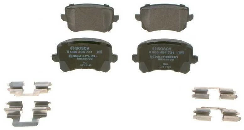 Bosch Stabdžių trinkelių rinkinys diskinis stabdys AUDI A6 Q3 SEAT Alhambra VW Passat Tiguan CC 1K0698451 1K0698451A 1K0698451B