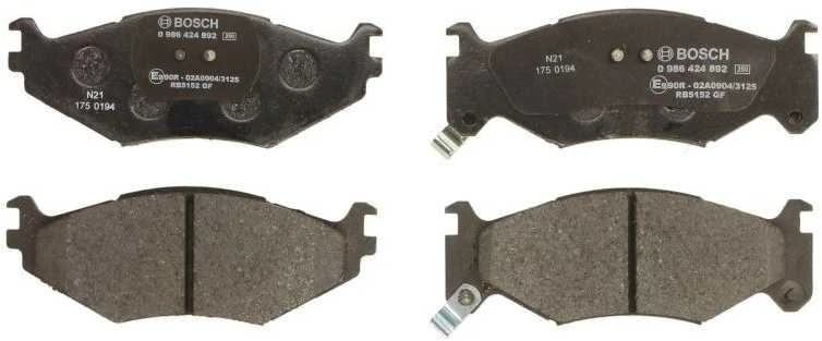 BOSCH stabdžių trinkelių rinkinys, diskinis stabdys 0986424892 04423812