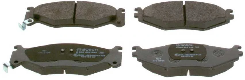 BOSCH stabdžių trinkelių rinkinys, diskinis stabdys 0986424892 04423812