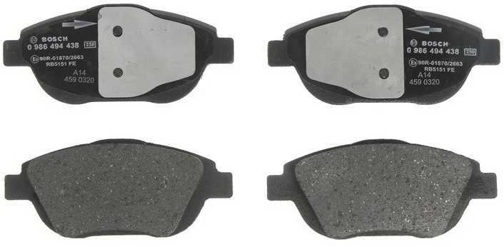 BOSCH stabdžių trinkelių rinkinys, diskinis stabdys 0986494438 1611140580