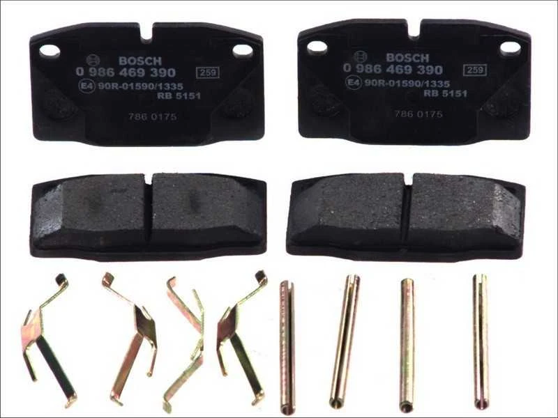 BOSCH stabdžių trinkelių rinkinys, diskinis stabdys 0986469390 A0014207920