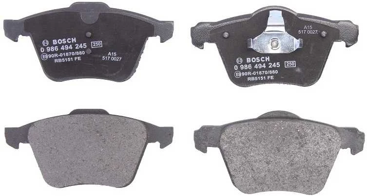 BOSCH stabdžių trinkelių rinkinys, diskinis stabdys 0986494245 30736322