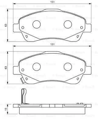 Bosch Stabdžių Trinkelių Rinkinys Diskinis Stabdys Toyota Avensis Corolla Verso 04465 04466 04467 04468