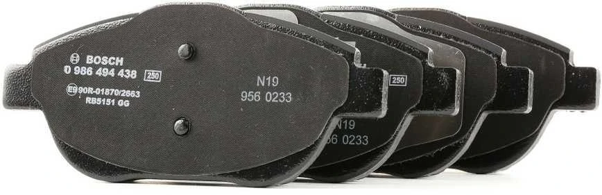 BOSCH stabdžių trinkelių rinkinys, diskinis stabdys 0986494438 1611140580
