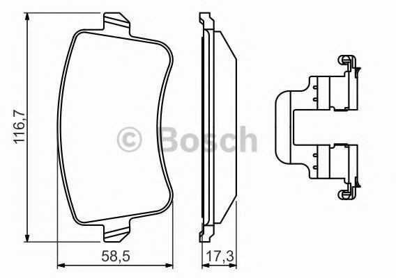 Bosch Stabdžių Trinkelių Rinkinys Diskinis Stabdys Audi A4 A5 Q5 8K2 8K5 8RB 8T3 8F7 8TA 8KH 03C698025A 03C698025B