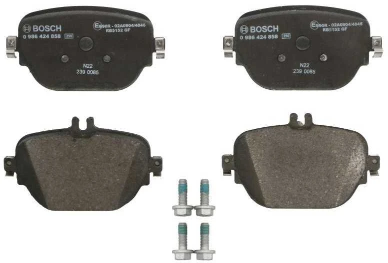 BOSCH stabdžių trinkelių rinkinys, diskinis stabdys 0986424858 A0004205602