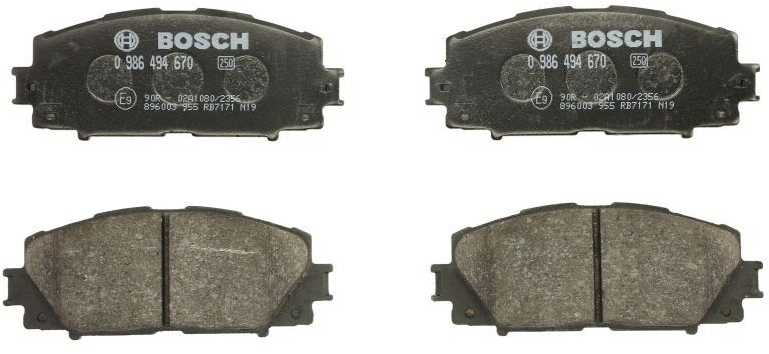 BOSCH stabdžių trinkelių rinkinys, diskinis stabdys 0986494670 04465-0W140