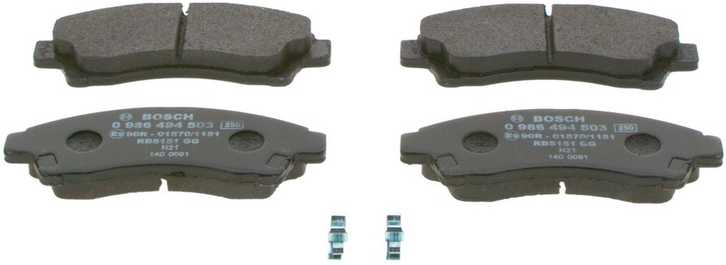 BOSCH stabdžių trinkelių rinkinys, diskinis stabdys 0986494503 UGY1-33-28Z