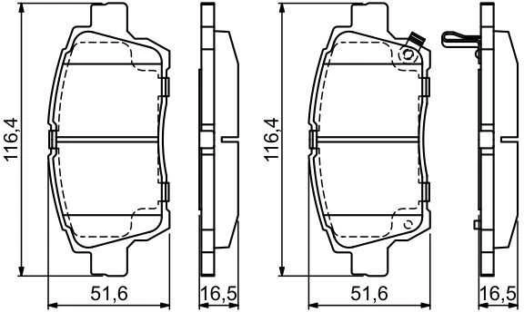 Bosch Stabdžių Trinkelių Rinkinys Diskinis Stabdys Toyota Yaris Corolla Celica Prius 04465-0E010 04465-0E020