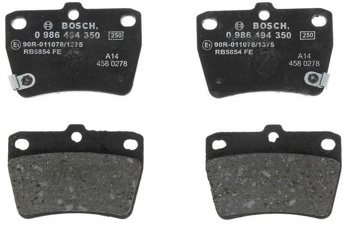 BOSCH stabdžių trinkelių rinkinys, diskinis stabdys 0986494350 04466YZZD3