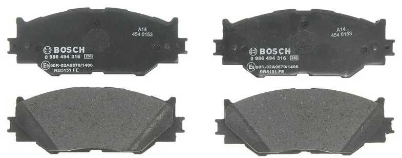 BOSCH stabdžių trinkelių rinkinys, diskinis stabdys 0986494316 0446553020