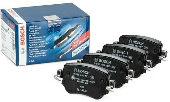 BOSCH stabdžių trinkelių rinkinys, diskinių stabdžių rinkinys 0986494797