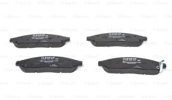 BOSCH stabdžių trinkelių rinkinys, diskinių stabdžių rinkinys 0986494151