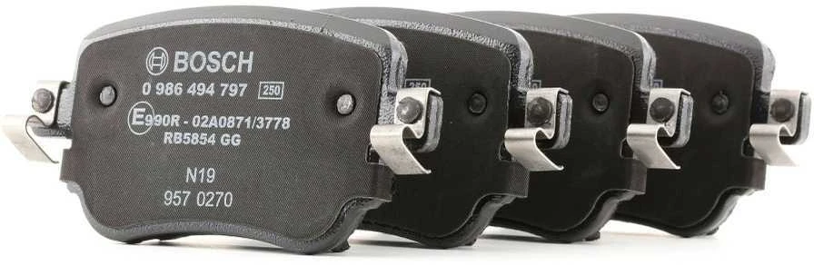 BOSCH stabdžių trinkelių rinkinys, diskinių stabdžių rinkinys 0986494797