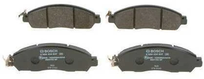 BOSCH stabdžių trinkelių rinkinys, diskinių stabdžių rinkinys 0986424837