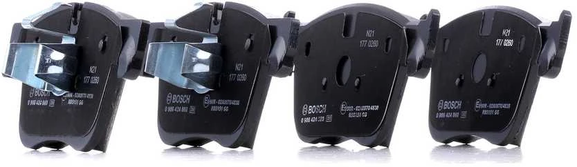 BOSCH stabdžių trinkelių rinkinys, diskinių stabdžių rinkinys 0986424860