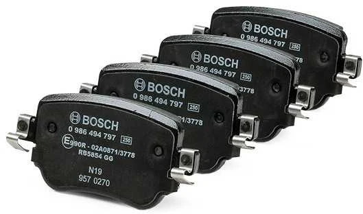 BOSCH stabdžių trinkelių rinkinys, diskinių stabdžių rinkinys 0986494797