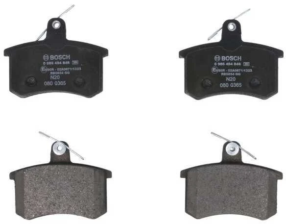 BOSCH stabdžių trinkelių rinkinys, diskinių stabdžių rinkinys 0986494846