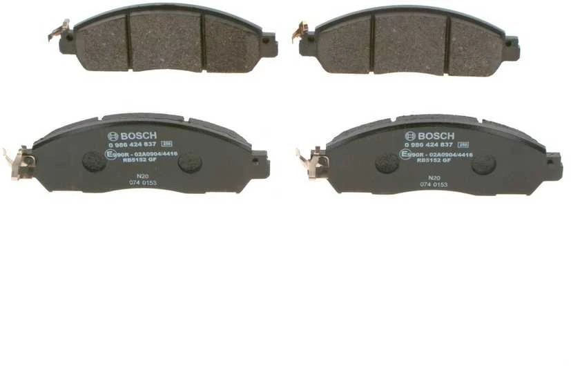 BOSCH stabdžių trinkelių rinkinys, diskinių stabdžių rinkinys 0986424837