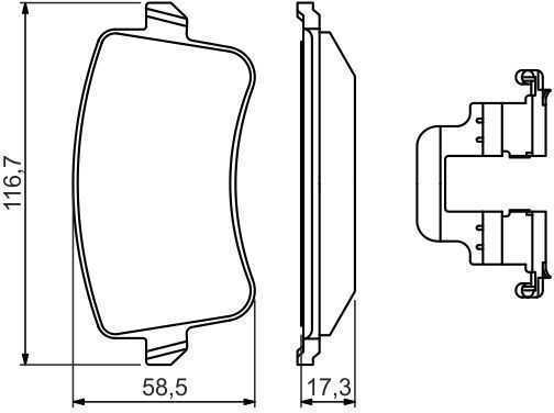 Bosch Stabdžių Trinkelių Rinkinys Diskinis Stabdys Audi A4 A5 Q5 8K2 8K5 8RB 8T3 8F7 8TA 8KH 03C698025A 03C698025B