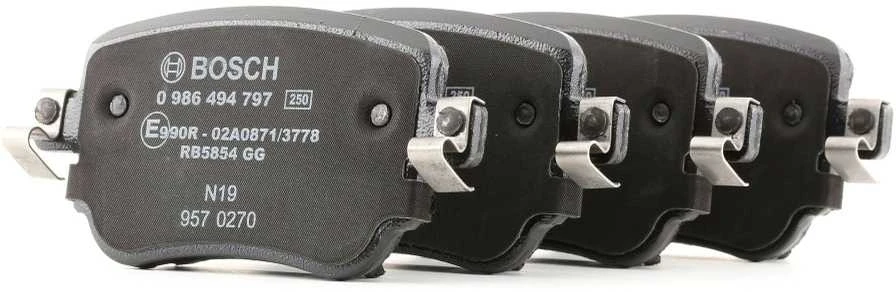 BOSCH stabdžių trinkelių rinkinys, diskinių stabdžių rinkinys 0986494797