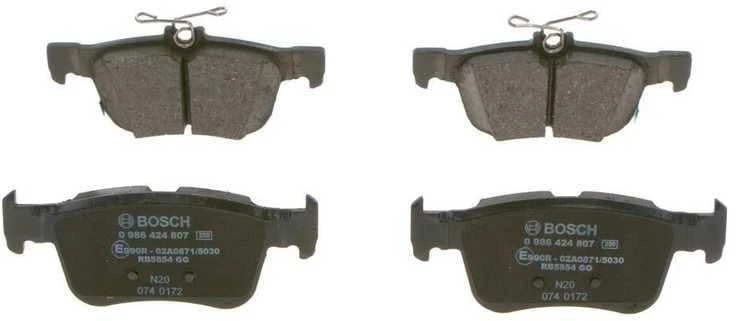 BOSCH stabdžių trinkelių rinkinys "Honda Civic" 0986424807 43022-T8M-G00