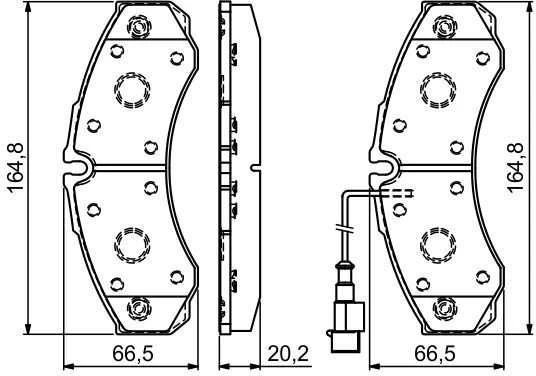 Bosch Stabdžių Trinkelių Rinkinys IVECO Daily NISSAN Cabstar RENAULT Maxity 430622 430623 430624