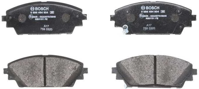 Bosch Stabdžių Trinkelių Rinkinys Mazda 3 6 CX-3 2.0 2.2 D Brembo 4773002 4773003