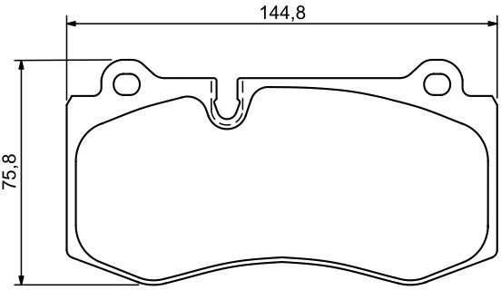 Bosch Stabdžių Trinkelių Rinkinys Mercedes Benz Sl E S Cls 350 500 4matic 000 414 49 01 000 414 49 01