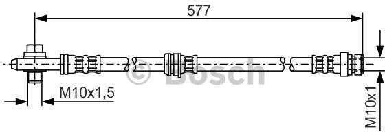 BOSCH stabdžių žarna 1987476282 1K0611701K