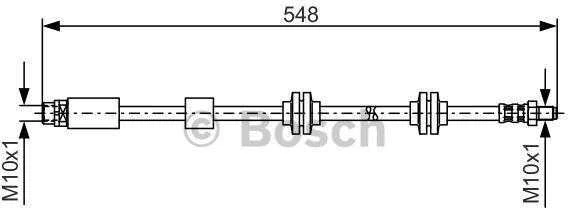 BOSCH stabdžių žarna 1987476360 1H0611701F