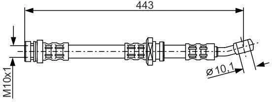 BOSCH stabdžių žarna 1987476909 5155083E00