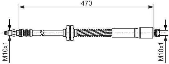 BOSCH stabdžių žarna 1987476951 1J0611763L