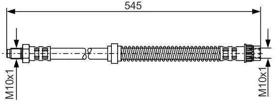 BOSCH stabdžių žarna 1987481186 A6314280035