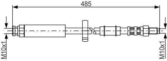 Bosch Stabdžių Žarna Citroen Jumper Fiat Ducato Peugeot Boxer 7701201180 7701201181 7701201182