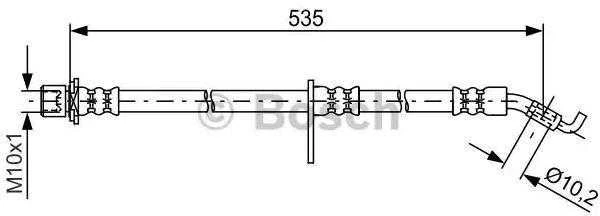 Bosch Stabdžių Žarna Daihatsu Terios J2 F7 1.3 1.5 VVT-i 4x4 1495 1298 04465 04466 04467