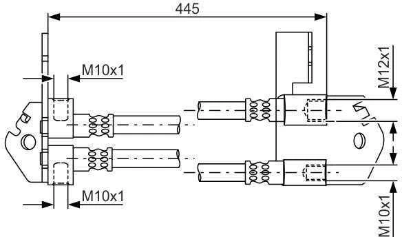 BOSCH stabdžių žarna "Ford Transit" 1987481808 1534237