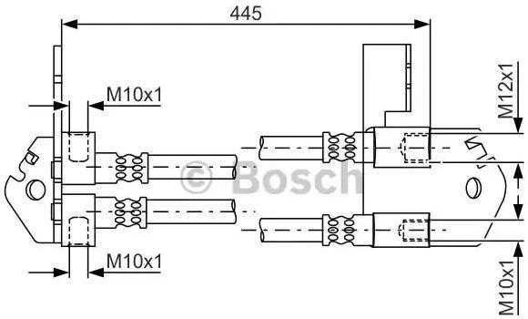 BOSCH stabdžių žarna "Ford Transit" 1987481808 1534237