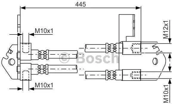 BOSCH stabdžių žarna "Ford Transit" 1987481808 1534237